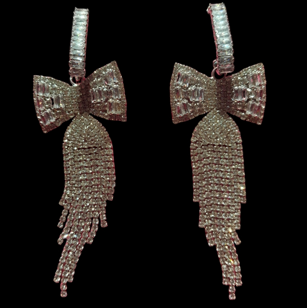 Franco Sarto NIB Glam Bow Danglies